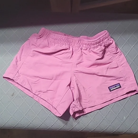 Patagonia Kids Pink Baggies Shorts Size Small Girls (Id Say 7/8) - Picture 2 of 7